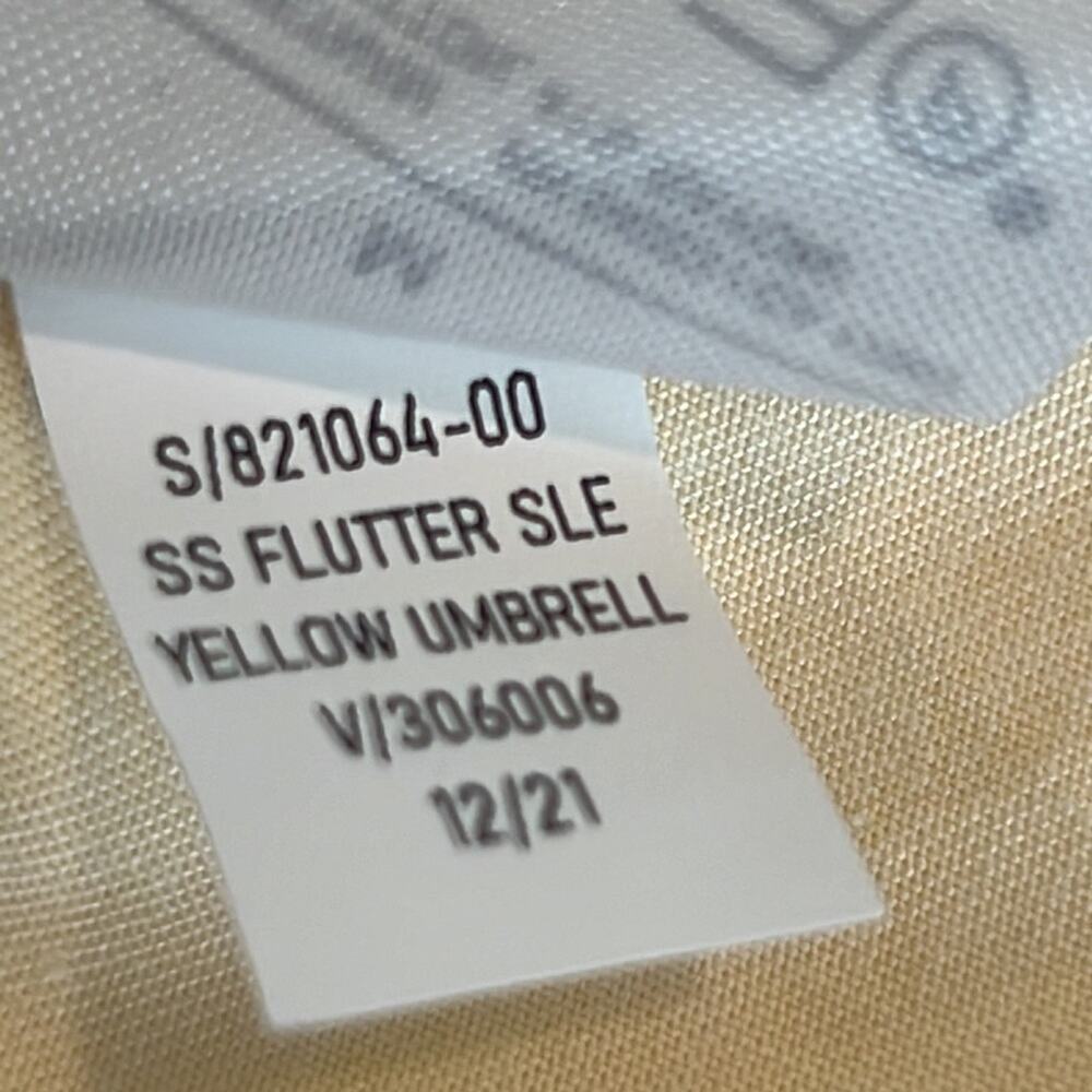 NWT Banana Republic MEDIUM Tiered Hem Yellow Dress - Picture 8 of 11